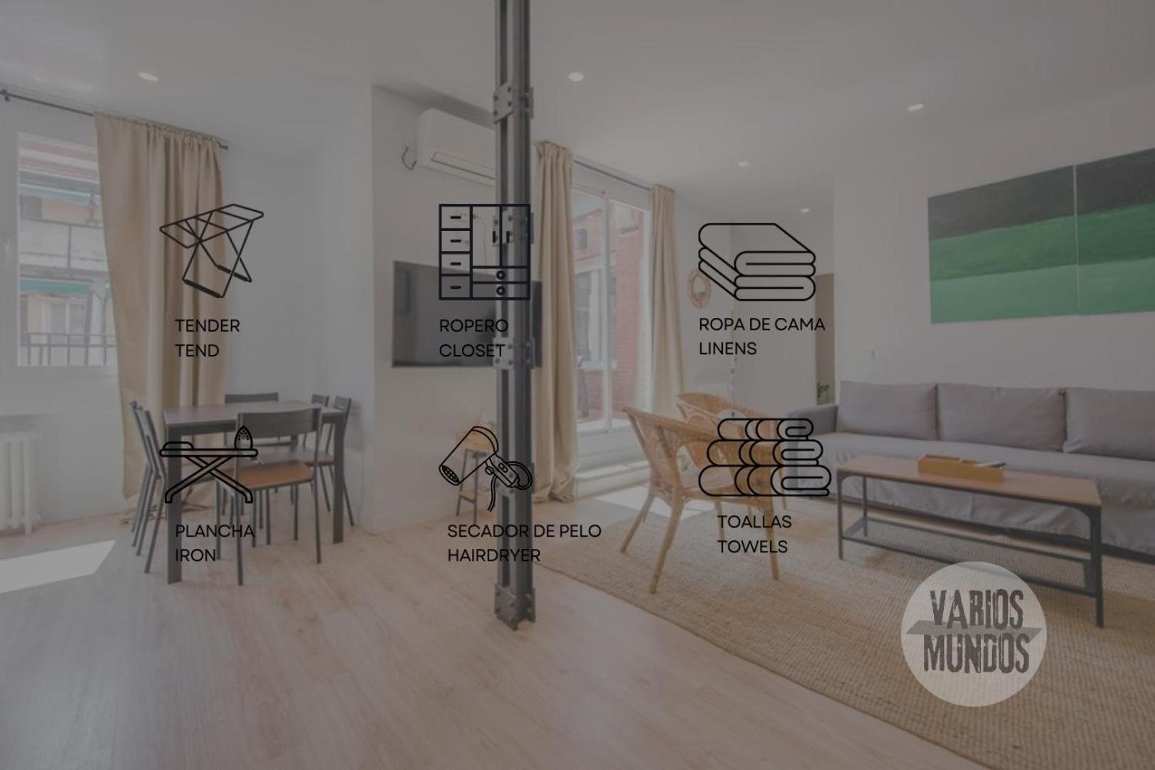 Ferienwohnung Atico X9 Pax Con Gran Terraza En El La Latina Madrid Exterior foto